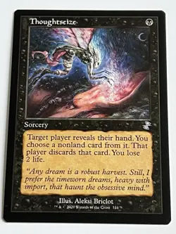 Thoughtseize 334 MTG Time Spiral Remastered 2020 Near Mint Non Foil Retro Frame - Image 4