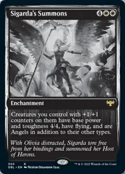 1x Sigarda's Summons NM Eng MTG - Innistrad: Double Feature - Image 1