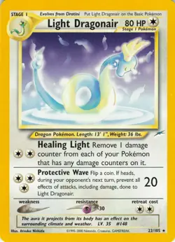 Light Dragonair - 22/105 Neo Destiny - WOTC Unlimited - Pokemon TCG - 2000 - Image 1