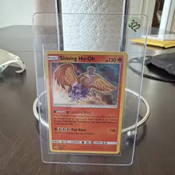Pokemon Shining Ho-Oh SM70 Promo Shining Rare Basic 130 HP Fire Blast - Image 1