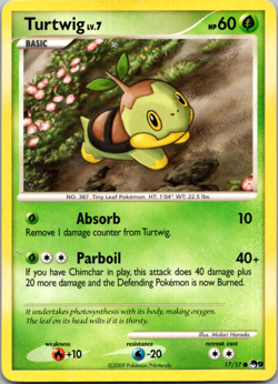 Pokemon TCG Turtwig POP Series Promos 9 17/17 Regular Common LP - Image 1