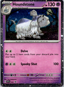 Houndstone - (Cosmos Holo) 042 - Scarlet & Violet Promo NM Pokemon TCG - Image 1