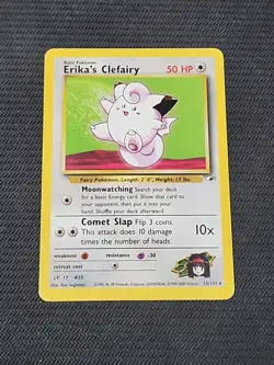 Pokemon Gym Heroes "Erika's Clefairy" 25/132 / Regular Rare / Moderately Played - Image 1