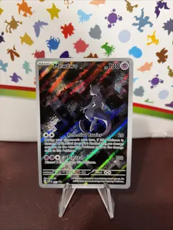 Pokemon Mewtwo TCG Scarlet & Violet 151 Promo Holo Rare 052 UPC NM - Image 1