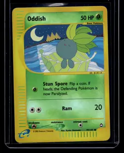 Oddish 2003 Pokemon Aquapolis LP Reverse Holo #97 - Image 1