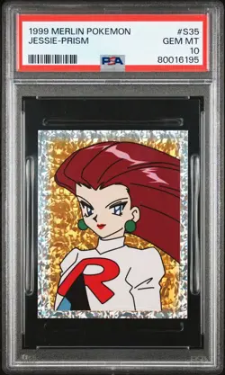 Jessie 1999 Merlin Pokemon Prism #S35 PSA 10 NM - Image 1