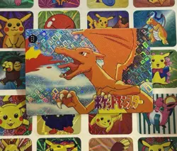 Pokemon Charizard Vintage Pocket Monsters Vending HOLO Prism Sticker 1998 - Image 2