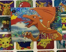 Pokemon Charizard Vintage Pocket Monsters Vending HOLO Prism Sticker 1998 - Image 3