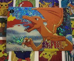 Pokemon Charizard Vintage Pocket Monsters Vending HOLO Prism Sticker 1998 - Image 4