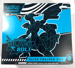 Pokemon Black Bolt Elite Trainer Box Scarlet & Violet TCG Sealed New ETB - Image 1