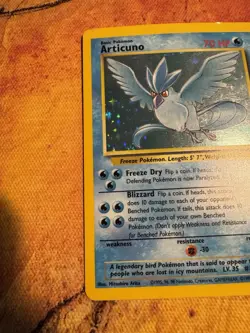 Vintage Pokemon Holo Articuno | Base Set WOTC | Legendary Bird - Image 2