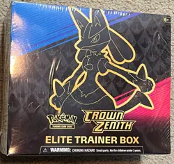 New Sealed! Pokemon TCG: Crown Zenith Elite Trainer 8” X 7” Box - 10 Packs NRMT! 820650851476 - Image 1