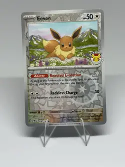Eevee - (Pokemon Day 2025) (Reverse Cosmos Holo) 074/131 SV8.5: PRE NM - Image 1