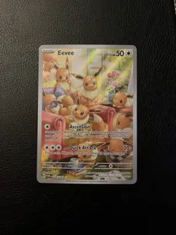 Pokemon Eevee Illustration Sv06 Twilight Masquerade #188/167 Holo NM - Image 1