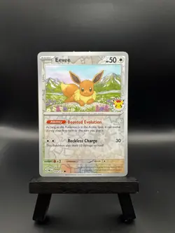 Pokemon Eevee Pokemon Day 2025 Reverse Holo 074/131 NM - Image 1