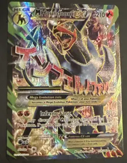M Houndoom EX (Full Art) 154/162 Breakthrough Pokemon TCG LP/MP - Image 1