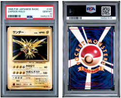 Pokemon PSA 10 Japanese Basic Vintage 1996 Base Set Zapdos Holo #145 - Image 3