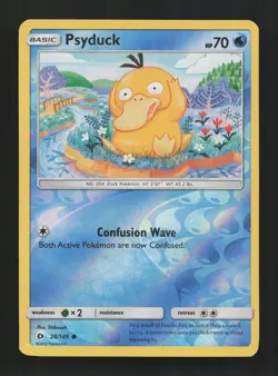 Psyduck 28/149 Common Sun & Moon Pokemon Reverse Holo Near Mint - Image 1