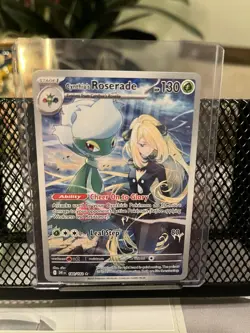 2025 Pokemon TCG Cynthia's Roserade 184/182 SV10 Destined Rivals IR - Image 1