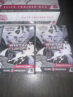 Pokemon White Flare ETB & White Flare Booster Bundle X3 Factory Sealed - Image 3