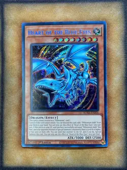 Yugioh Heart of the Blue-Eyes ROTA-EN004 Secret Rare 1st Ed NM - Image 1