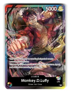 One Piece Card Monkey.D.Luffy OP-PL Event Release Leader - Image 1