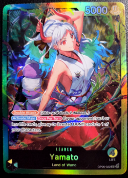 Yamato OP06-022 ONE PIECE Tcg Card Game NM GREEN/YELLOW Leader - Image 1