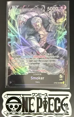 One Piece OP02-093 L Smoker - English - Foil - Leader - ST19 - TCG - NM/M - Image 1