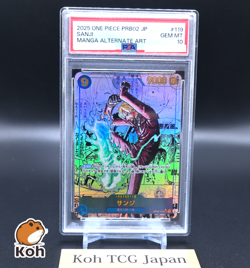PSA 10 Sanji OP06-119 Manga Alt Art Comic Parallel ONE PIECE CARD THE BEST vol.2 - Image 1