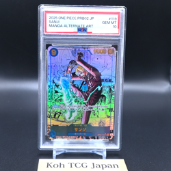 PSA 10 Sanji OP06-119 Manga Alt Art Comic Parallel ONE PIECE CARD THE BEST vol.2 - Image 4