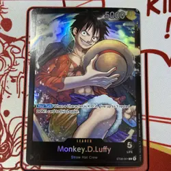Monkey D. Luffy - ST08-001 Leader Foil - Starter Deck 8 - One Piece NM - Image 1