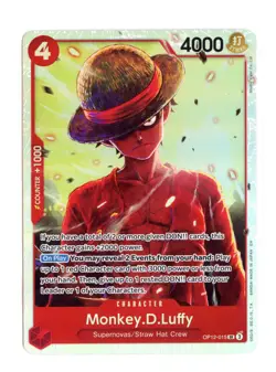 Monkey.D.Luffy OP12-015 SR Foil One Piece Legacy of the Master English NM - Image 1