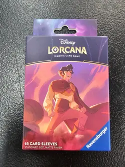Ravensburger Disney Lorcana TCG 65 Card Sleeves Aladdin Heroic Outlaw New Sealed - Image 1