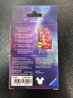 Ravensburger Disney Lorcana TCG 65 Card Sleeves Aladdin Heroic Outlaw New Sealed - Image 2