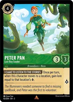 Disney Lorcana TCG - Into the Inklands - Peter Pan - Lost Boy Leader - 82/204 - Image 1