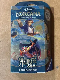 Disney Lorcana Azurite Sea Starter Deck Amber and Ruby Free Shipping Sealed - Image 1