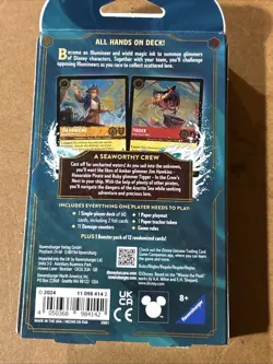 Disney Lorcana Azurite Sea Starter Deck Amber and Ruby Free Shipping Sealed - Image 2