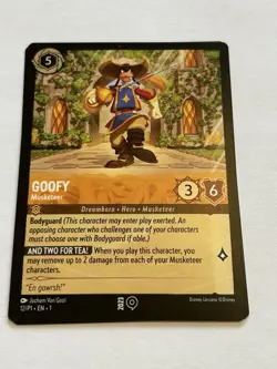 Disney Lorcana Goofy Musketeer 2023 Gamescom Promo 12/P1 - Image 2