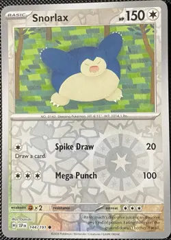 Snorlax 144/191 Sv08: Surging Sparks Reverse Holo - Pokemon Card - Image 1
