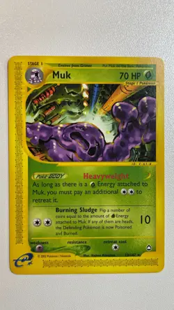 Muk 23/147 Non Holo Rare Aquapolis Pokemon Vintage e-Reader Card - Image 1