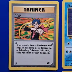 9 Rare Wotc 2000 Pokemon Gym HerosGym Challenge TCG Cards Koga Sabrina Brock + - Image 2