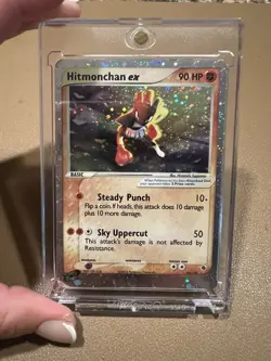 Pokemon TCG Hitmonchan EX Ruby and Sapphire Holo Ultra Rare Card 98/109 - Image 1