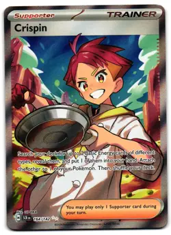 Crispin 164/142 - Stellar Crown Ultra Rare Pokemon TCG - M/LP Card - Image 1