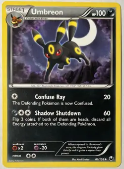 Pokemon TCG Umbreon Dark Explorers Regular Card 61/108 - Image 1