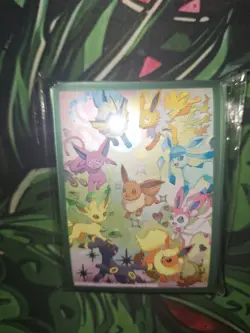 Eevee Card Sleeves From Pokemon Prismatic Evolutions SPC (65 Sleeves Total) - Image 1