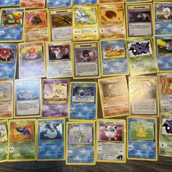 Huge Lot Of 49 Vintage Pokemon Cards Base Fossil Rocket Etc Assorted Sets Played - Image 3