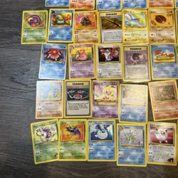 Huge Lot Of 49 Vintage Pokemon Cards Base Fossil Rocket Etc Assorted Sets Played - Image 4