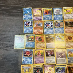 Huge Lot Of 49 Vintage Pokemon Cards Base Fossil Rocket Etc Assorted Sets Played - Image 5