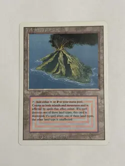 MTG Volcanic Island Revised Light Play Dual Land - Image 1