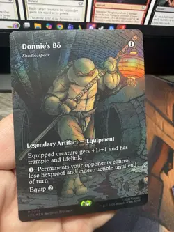 Donnie's Bo - Shadowspear (Borderless) FOIL Teenage Mutant Ninja Turtles MTG - Image 2
